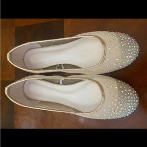 DB Blossom collection Tyme flats Size 9 from David’s Bridal